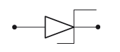 Electronic symbol of Schottky diode